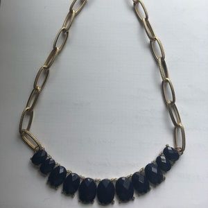Navy stone necklace